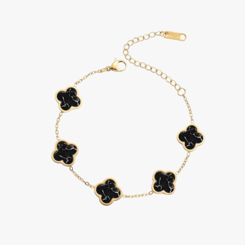 Clover Marmor Black Armband