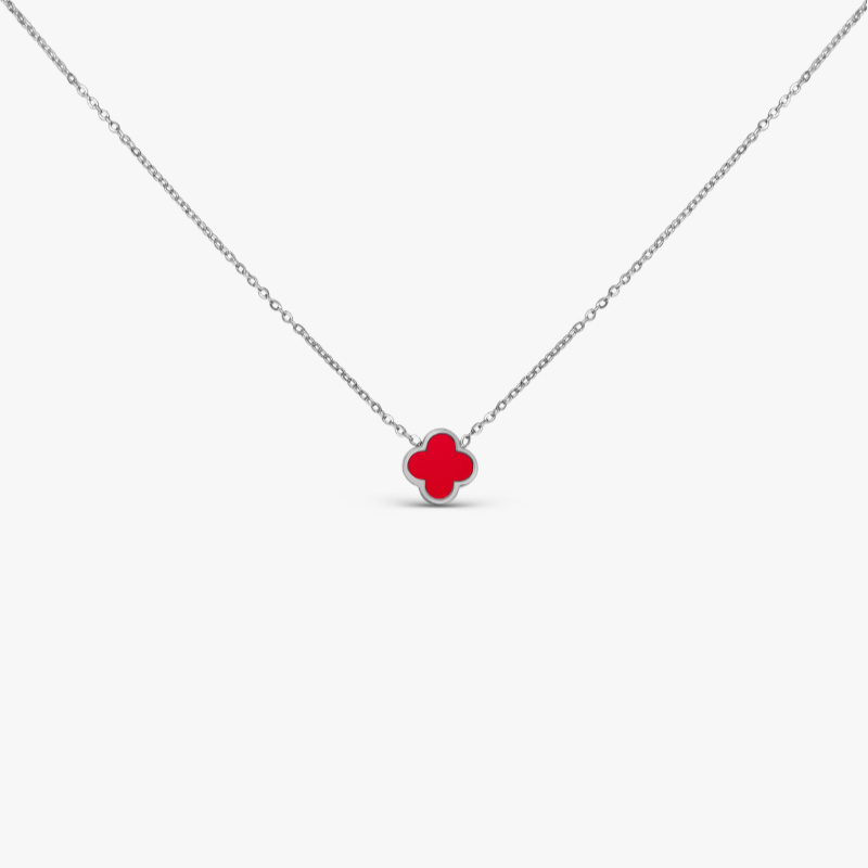 Clover Red Halskette