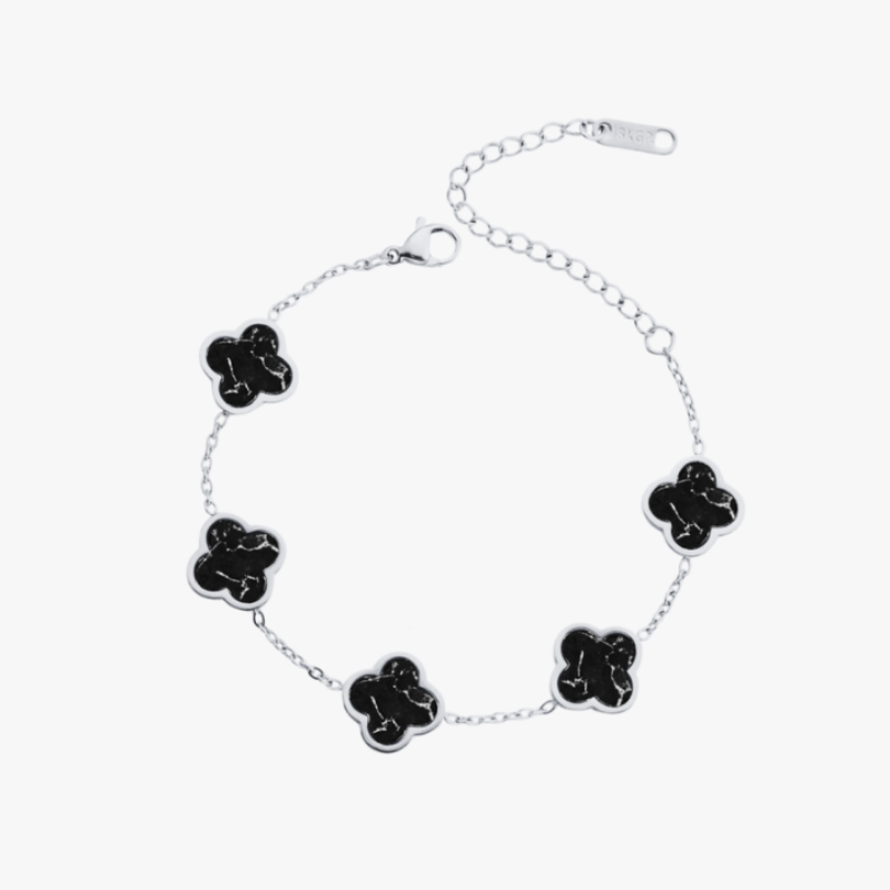 Clover Marmor Black Armband