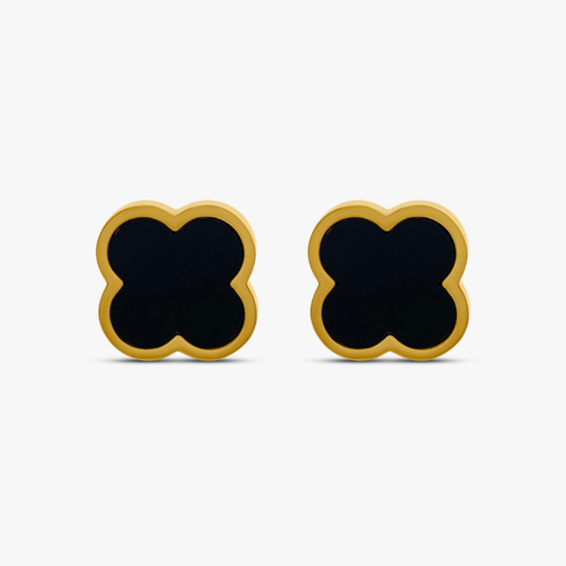 Clover Black Ohrstecker