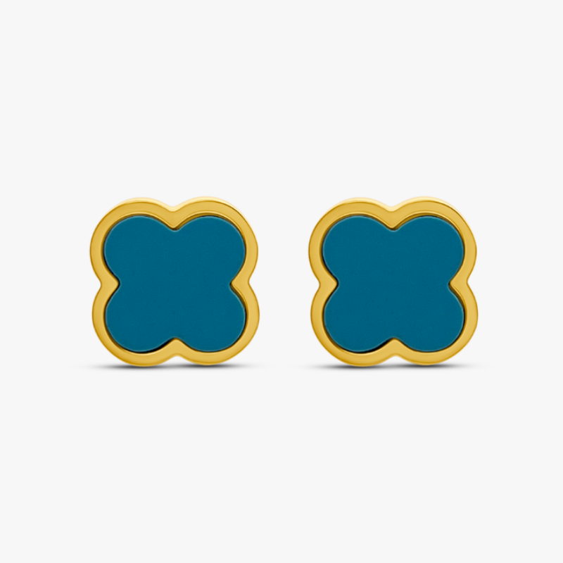Clover Ice Blue Ohrstecker