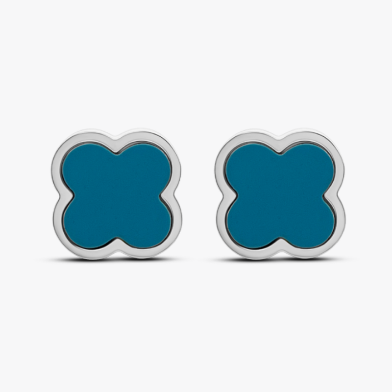 Clover Ice Blue Ohrstecker
