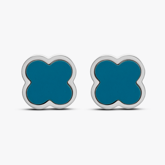 Clover Ice Blue Ohrstecker