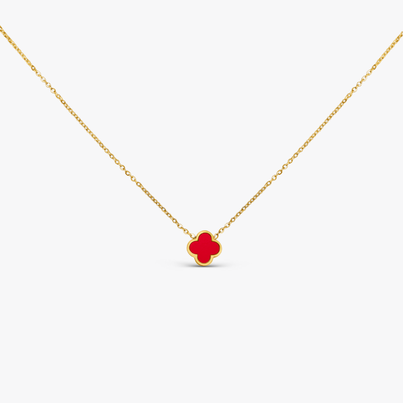 Clover Red Halskette