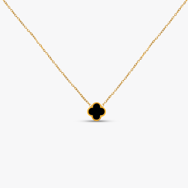Clover Black Halskette