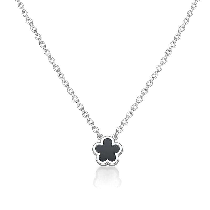 Clover Black Halskette