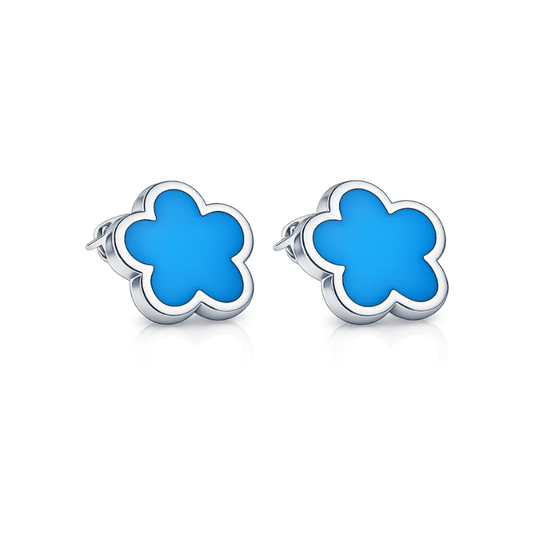 Clover Ice Blue Ohrstecker