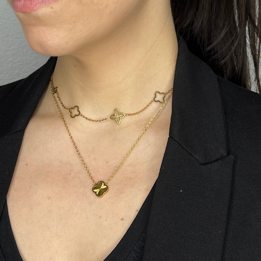 Clover Infinity Halskette