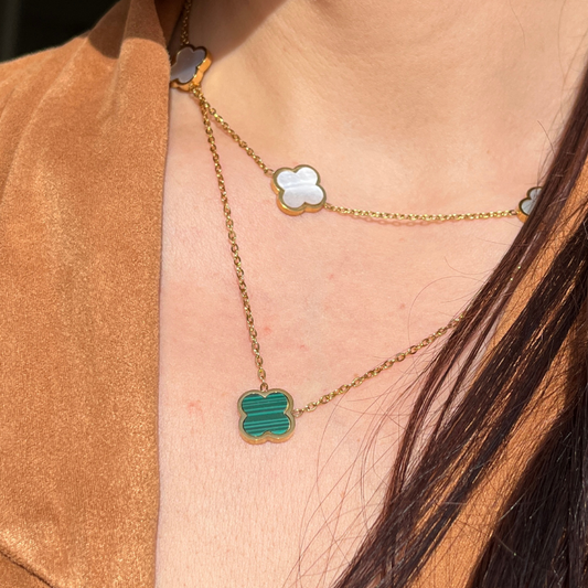 Clover Green Halskette