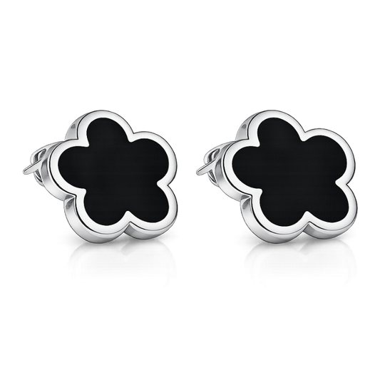 Clover Black Ohrstecker