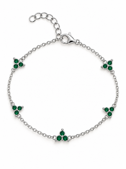 Clover Mini Armband Silber