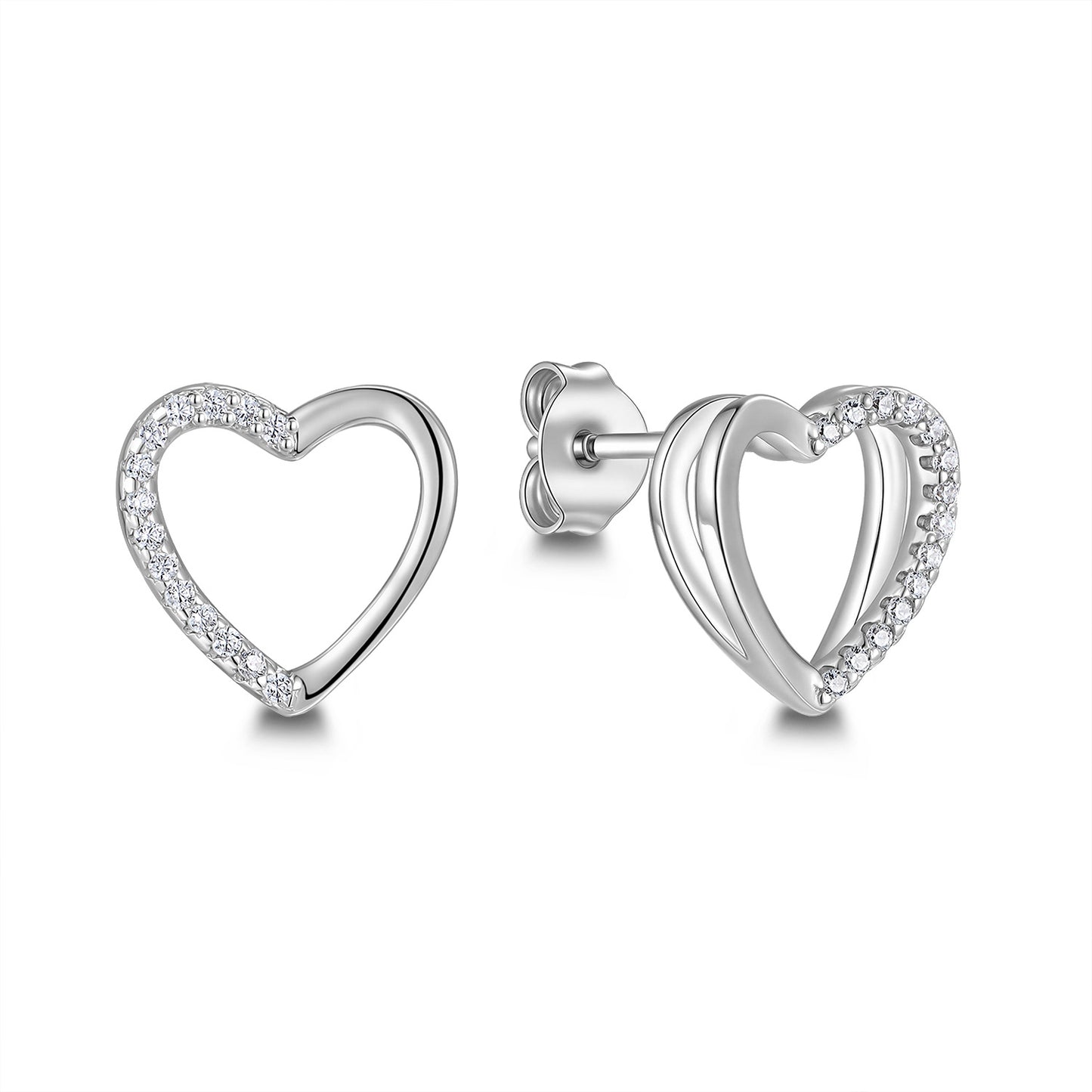 Heart Glow Ohrringe 925 Silber