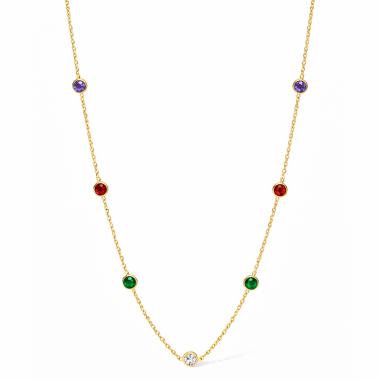 Rainbow Spark Halskette
