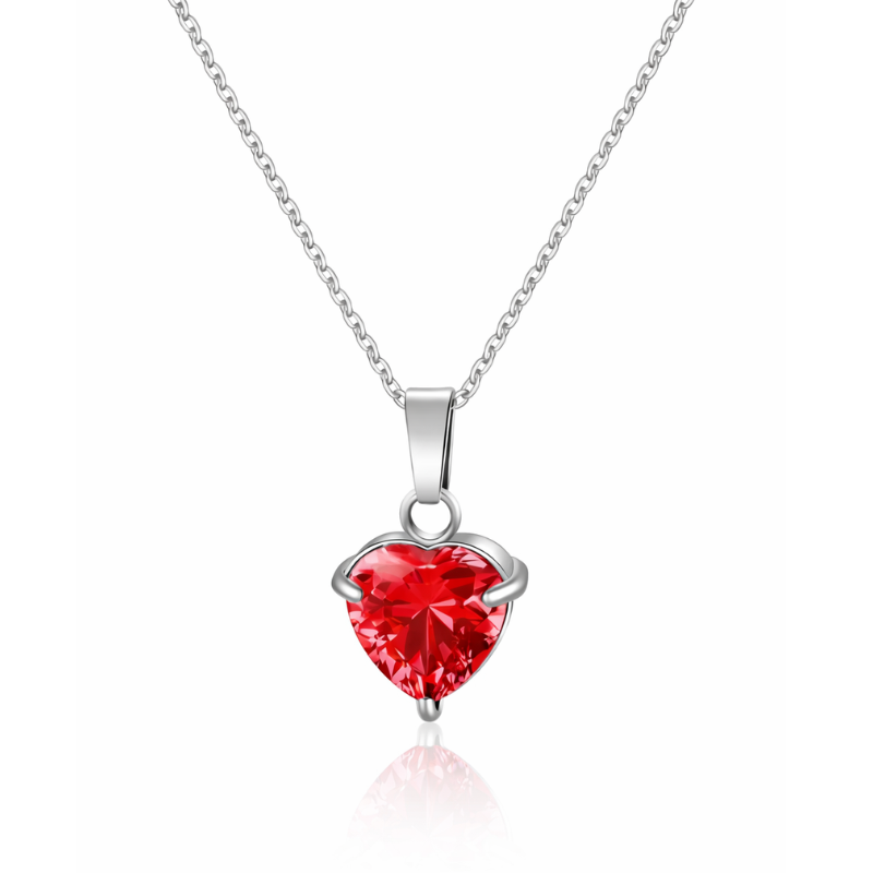 Velvet Heart Halskette Silber | Bridgerton