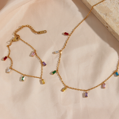 Regency Rainbow Halskette | Bridgerton