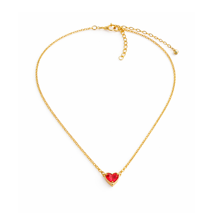 Birthstone Heart Halskette