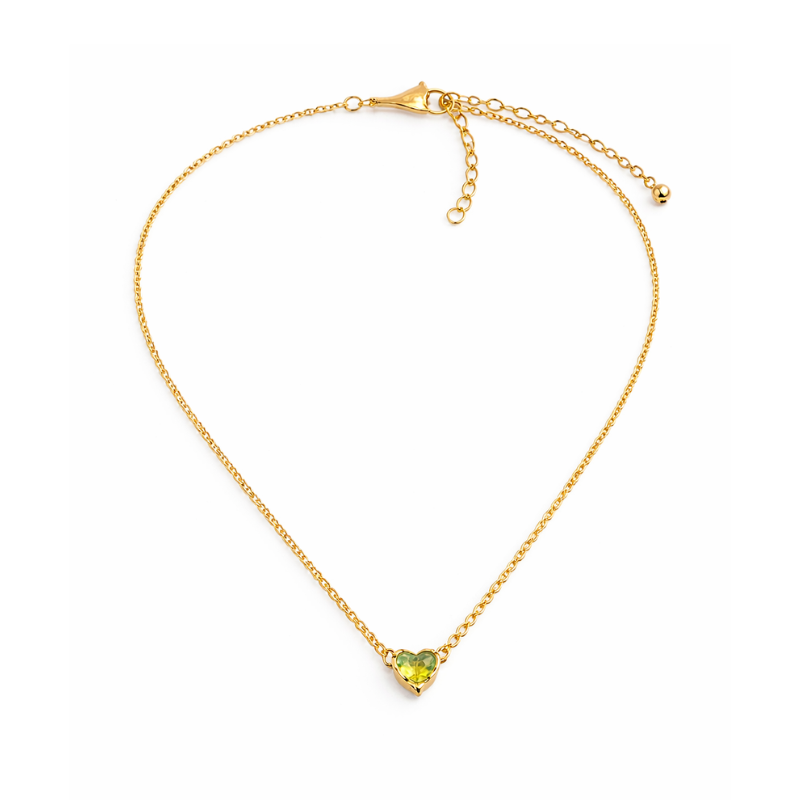 Birthstone Heart Halskette