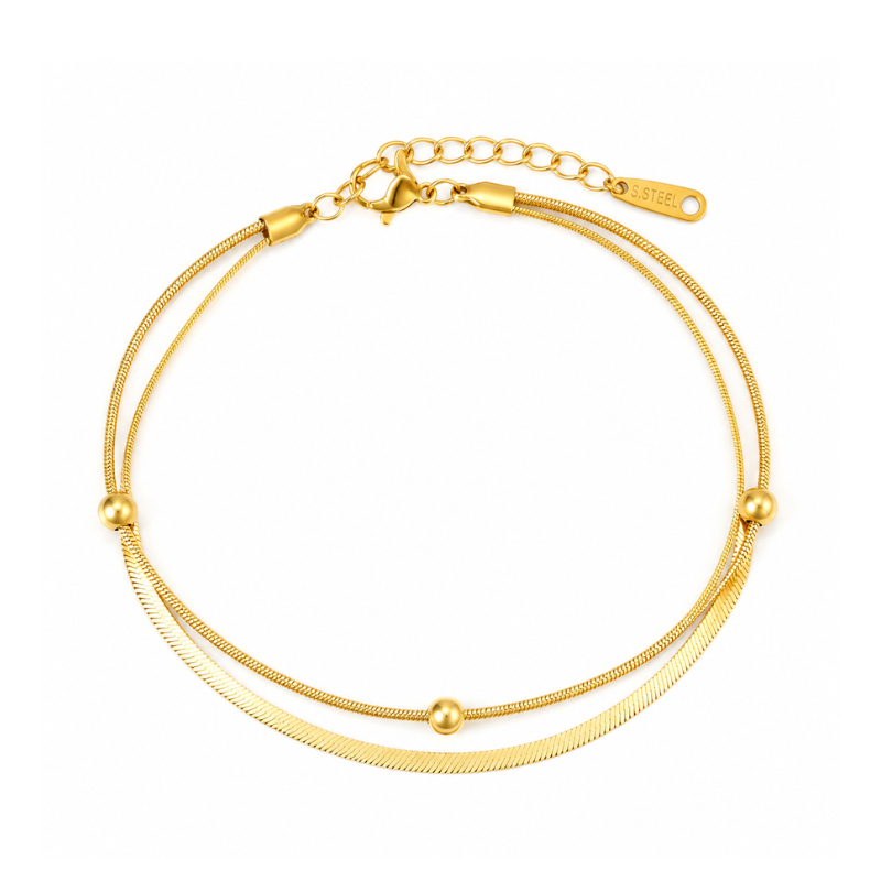 Duo Charm Fußkette