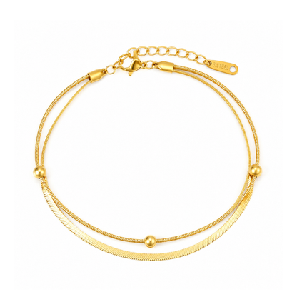 Duo Charm Fußkette