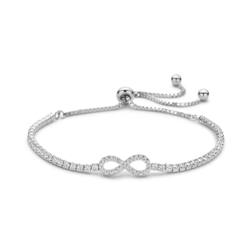 Iced Out Infinity Tennisarmband 925 Silber