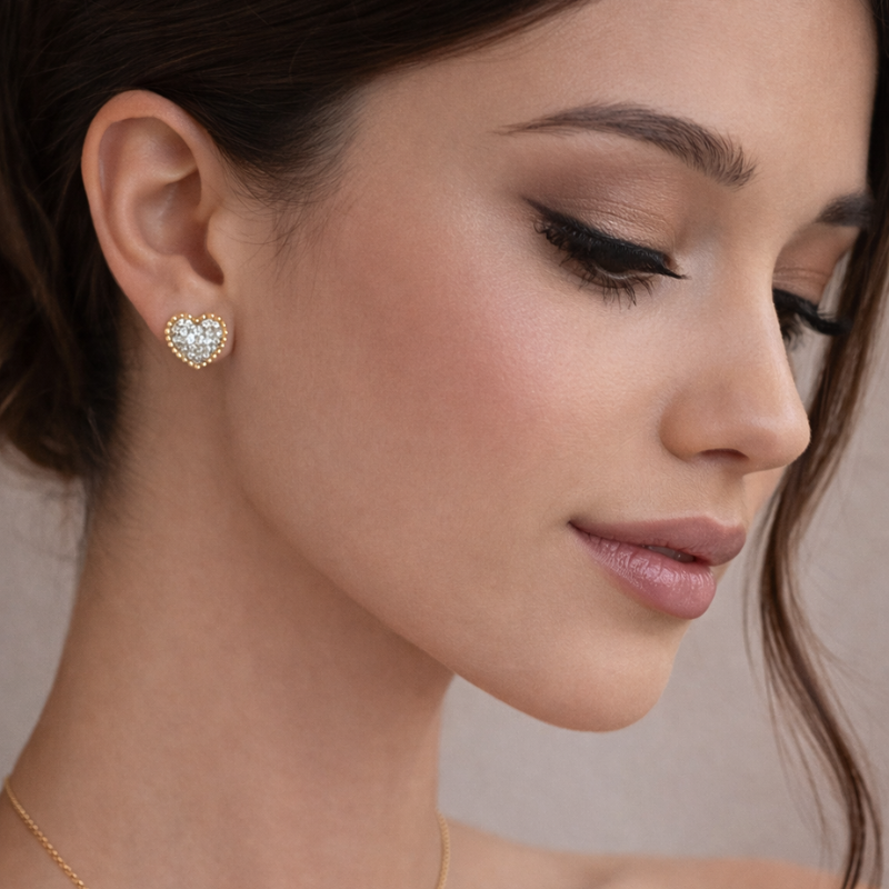 Lady Heart Ohrringe 925 Silber | Bridgerton