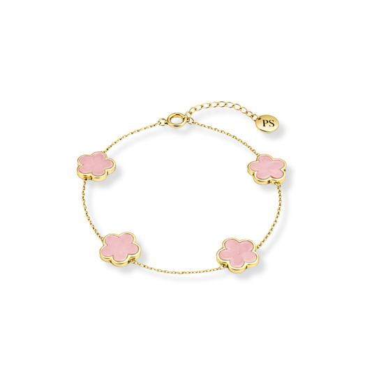 Clover Rosa Armband