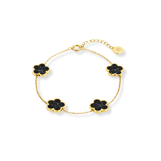 Clover Marmor Black Armband