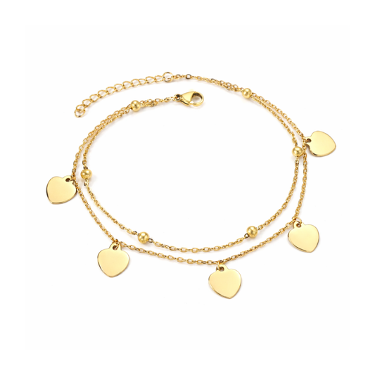 Heart Harmony Fußkette