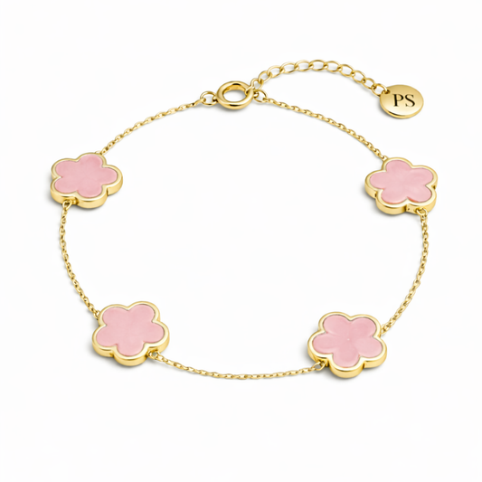 Clover Rosa Armband