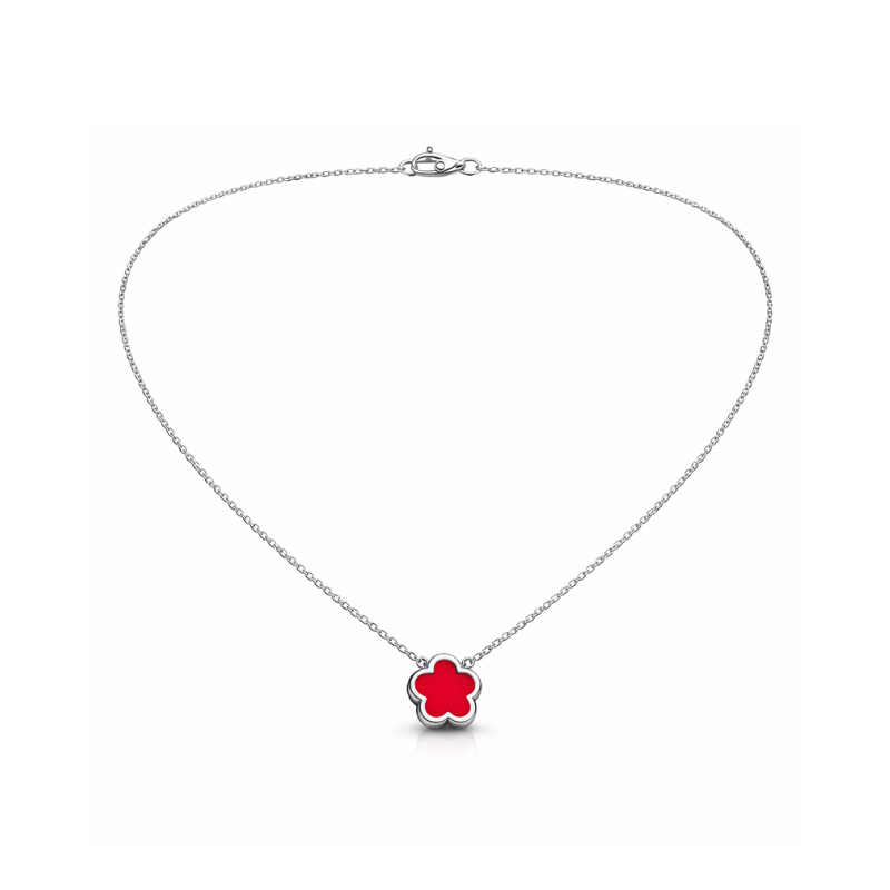Clover Red Halskette