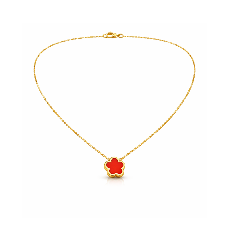 Clover Red Halskette