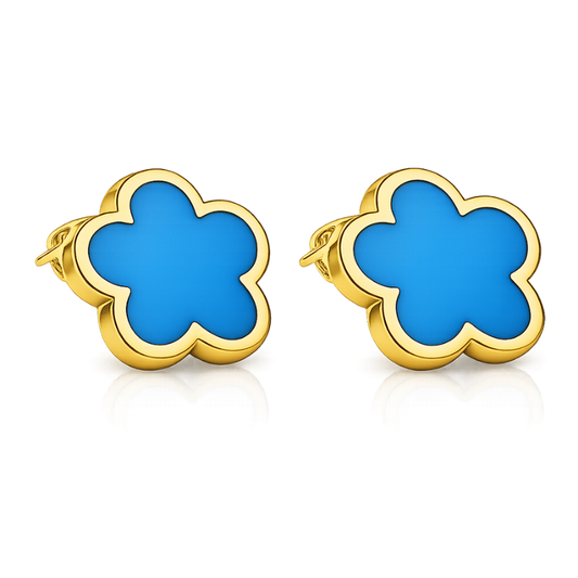 Clover Ice Blue Ohrstecker