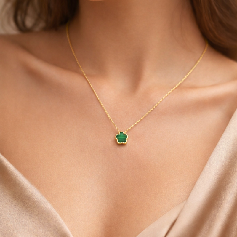 Clover Green Halskette
