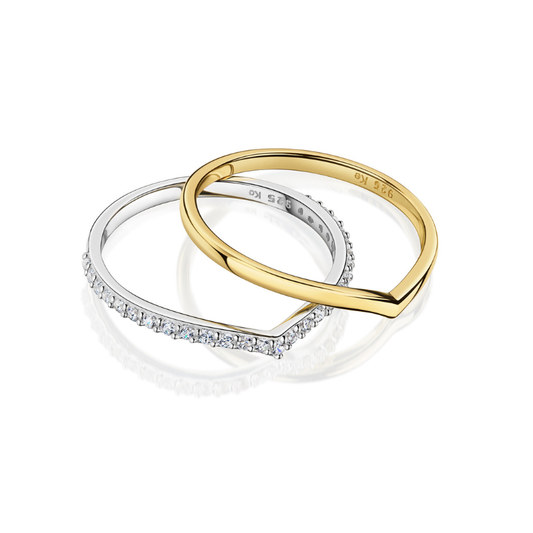 Luna Duo Ring 925 Silber | Bridgerton