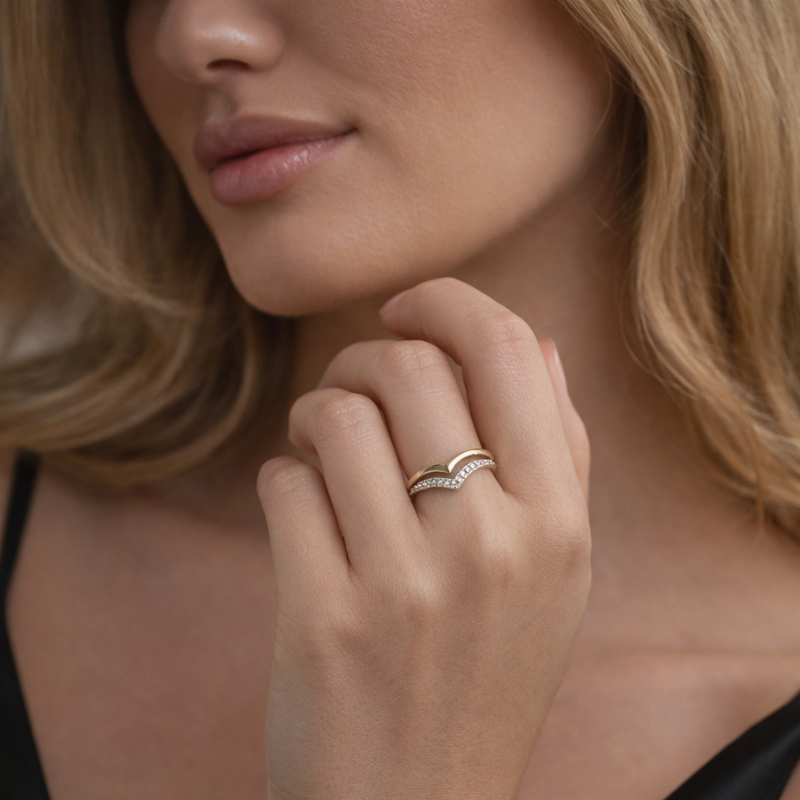 Luna Duo Ring 925 Silber | Bridgerton