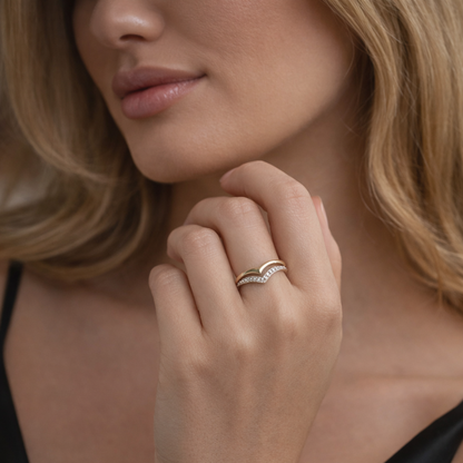 Luna Duo Ring 925 Silber | Bridgerton