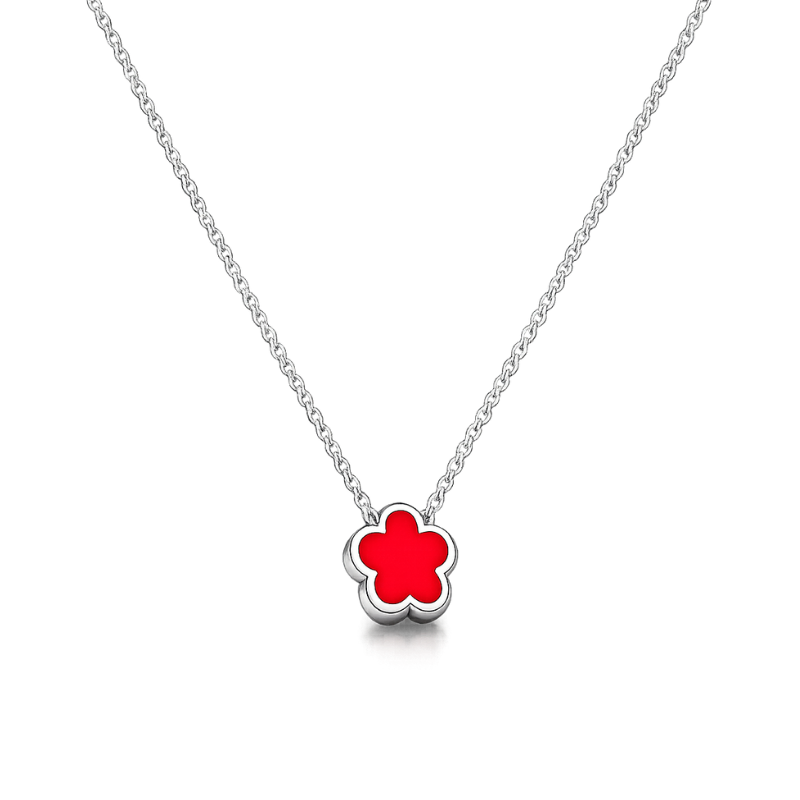 Clover Red Halskette