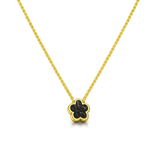 Clover Black Marmor Halskette