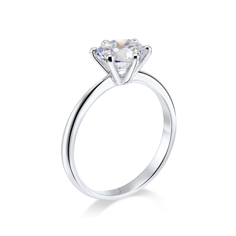 Pure Solitär Ring 925 Silber | Bridgerton