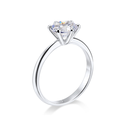 Pure Solitär Ring 925 Silber | Bridgerton