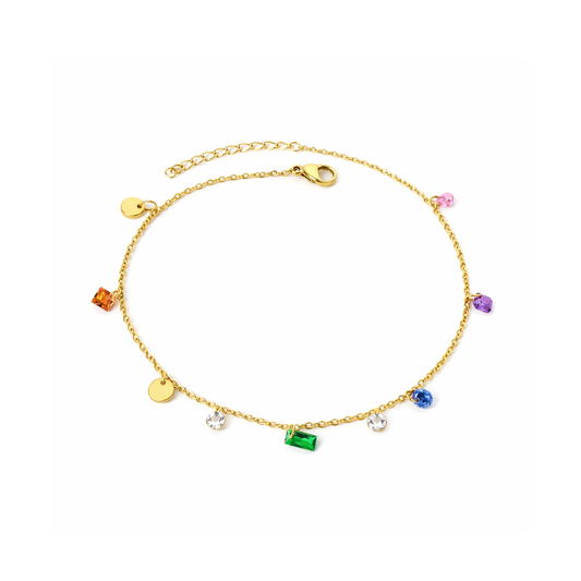 Rainbow Fußkette | Bridgerton