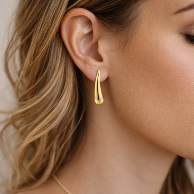 Golden Drop Ohrstecker