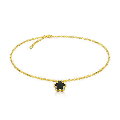 Clover Black Halskette