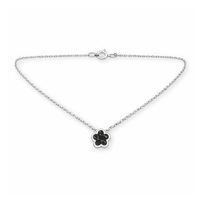 Clover Black Marmor Halskette