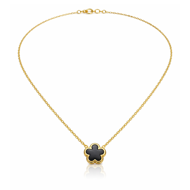 Clover Black Halskette