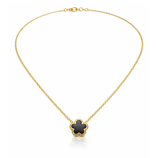 Clover Black Halskette