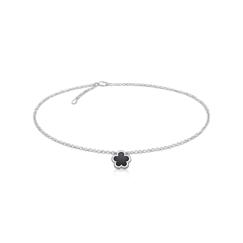 Clover Black Halskette