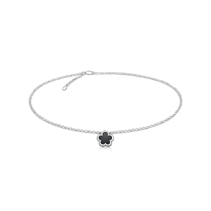 Clover Black Halskette