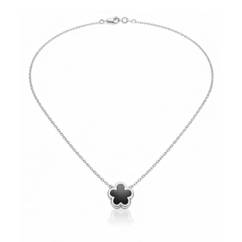 Clover Black Halskette