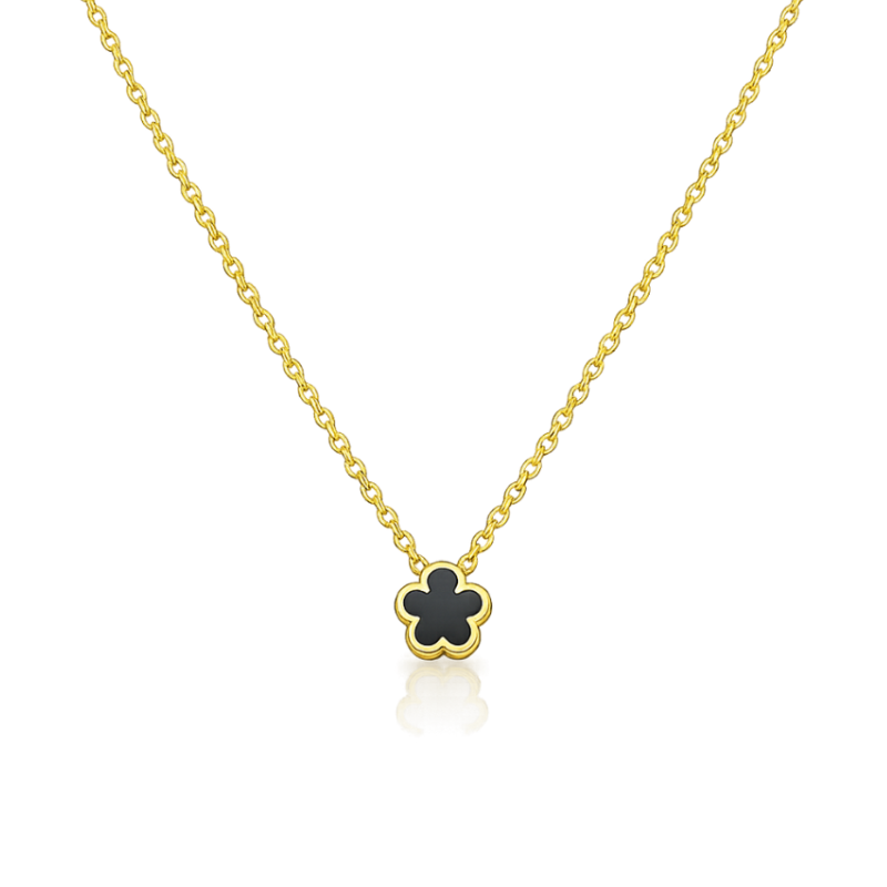 Clover Black Halskette